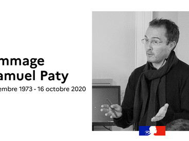 Hommage à Samuel Paty - 18 septembre 1973 - 16 octobre 2020