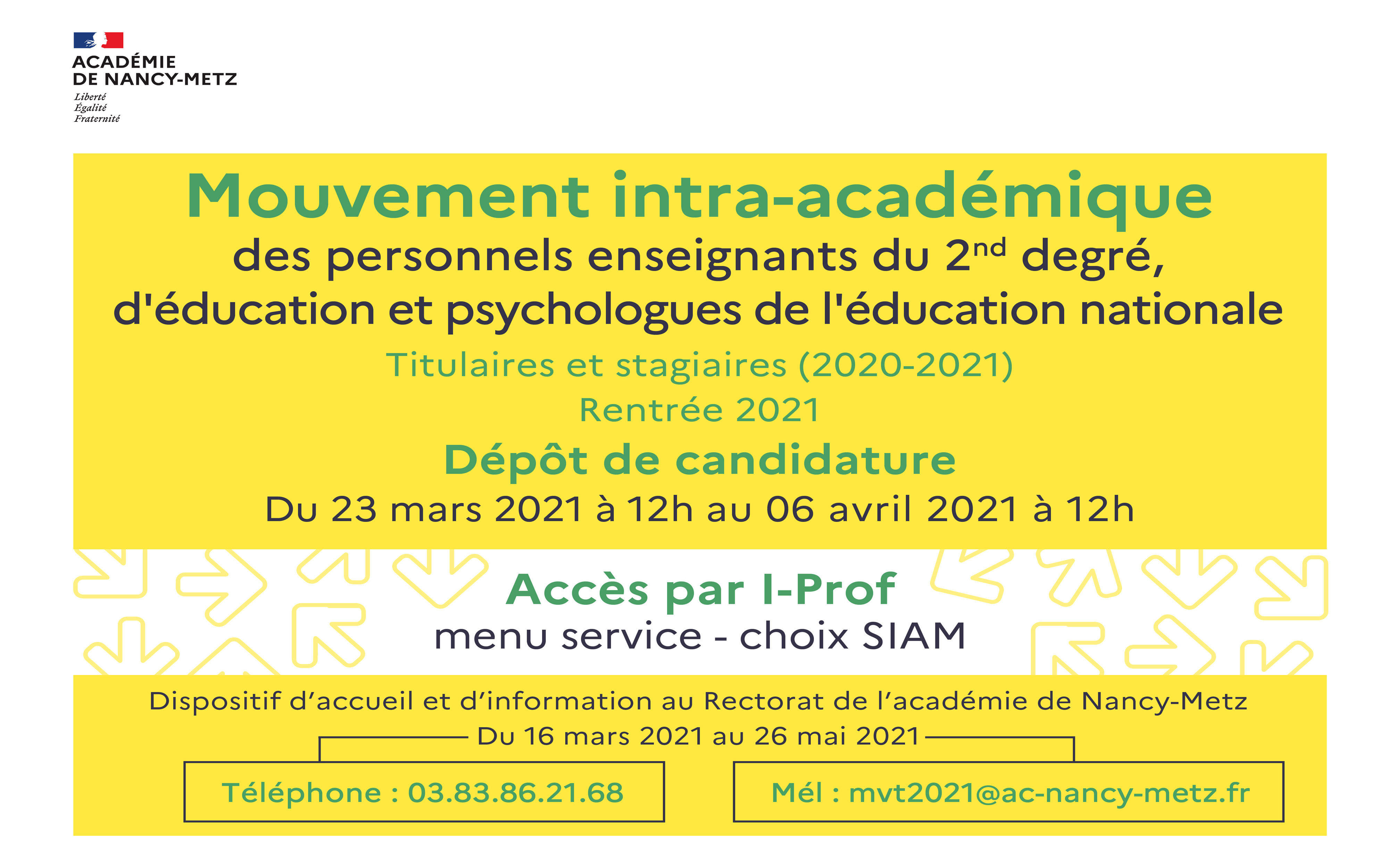 Calendrier Mouvement Intra Académique 2023 Mouvement Intra Académique Des Personnels Du 2Nd Degré | Académie De  Nancy-Metz — Région Académique Grand-Est