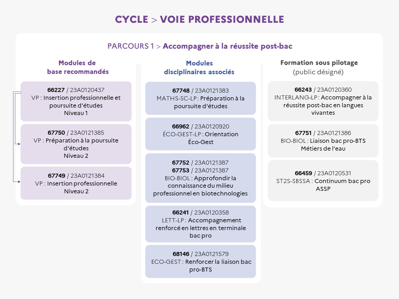 EAFC-Infographie-CycleVoiePRo-parcours1 Réussite post-Bac
