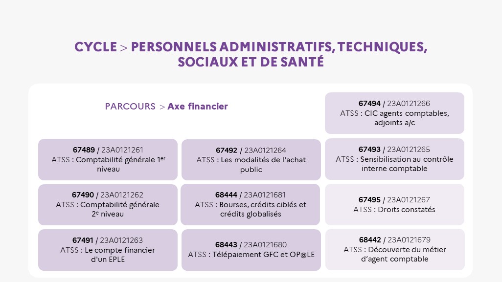 EAFC - Carte mentale Cycle ATSS parcours Axe Financier