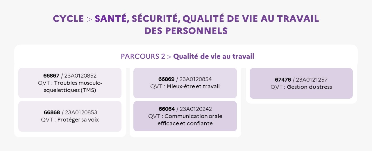 EAFC - Carte mentale Cycle santé sécurité au travail parcours 2