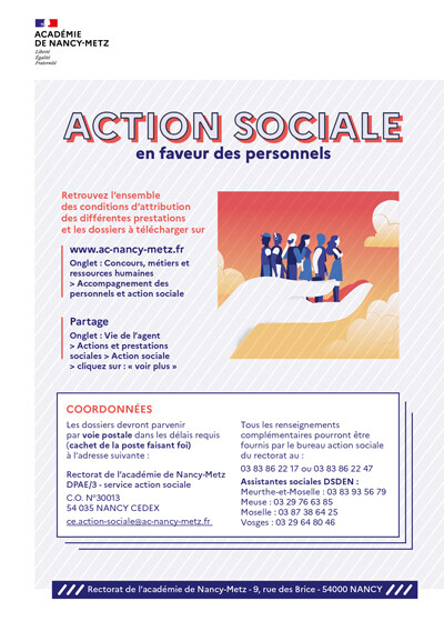 Couverture plaquette action sociale 2022