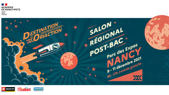 Affiche oriaction, salon dédié à l'orientation du 9 au 11 décembre